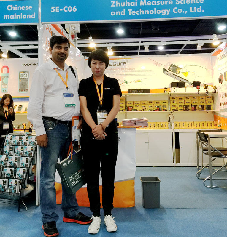 We were in HongKong Electronics Fair and showed our Laser Distance Meter,Laser Level and Laser Sensor there