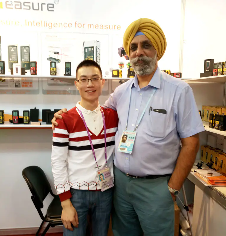 Meet and discussed our laser sensor in HongKong  Electronics Fair