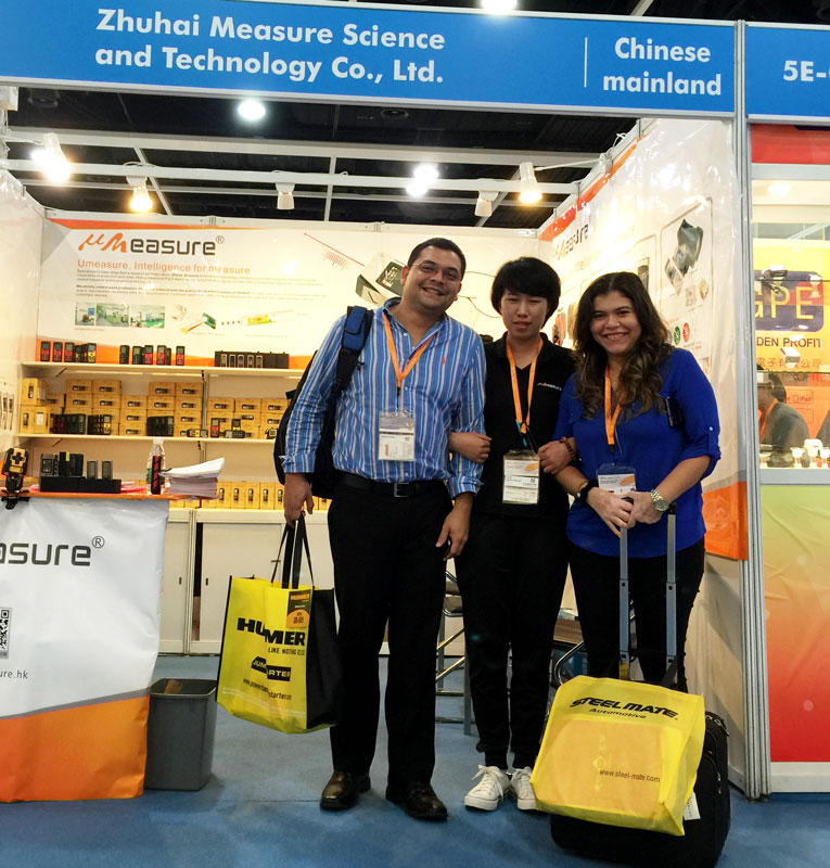 The new product MS6 smart  laser distance be showed in HongKong Electronics fair