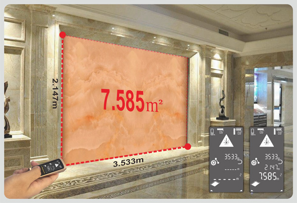 UMeasure touch laser distance meter backlit for wholesale-13