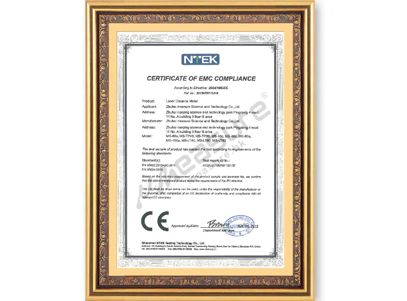 CE - EMC certificate