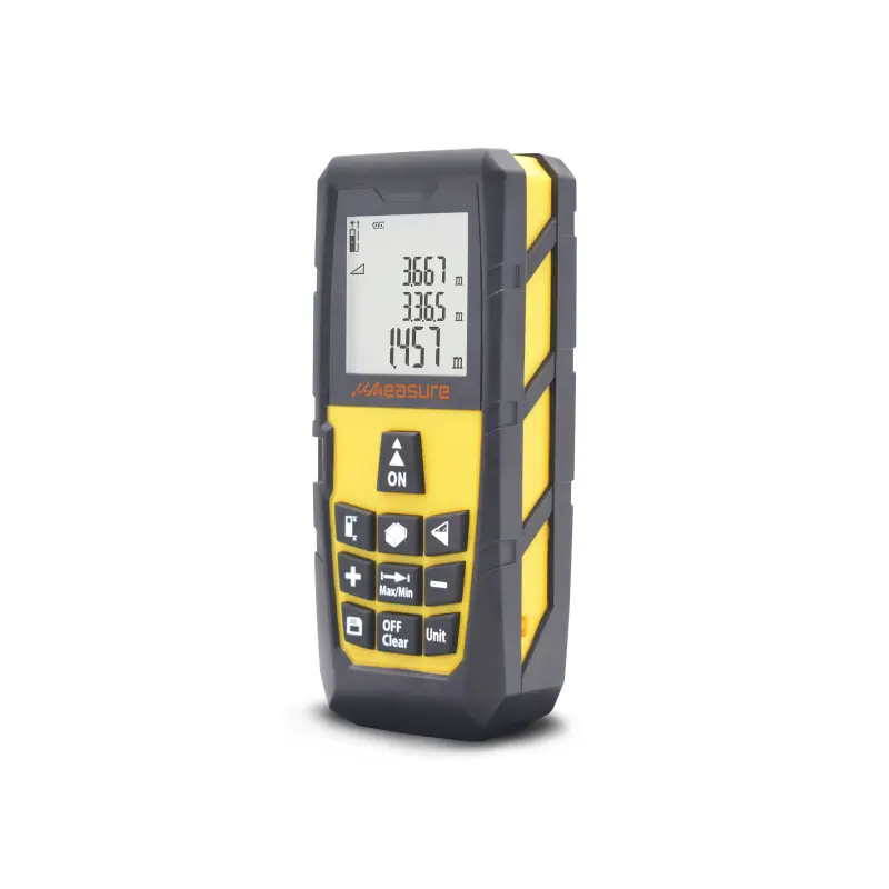 uMeasure Laser Measure 328ft Handheld Digital Rangefinder Laser Distance Meter Measure Distance Height Volume and Area 100m Accurately Measuring Tape Distance Device with Large LCD Backlit Display
