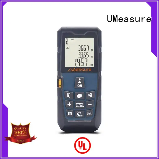 UMeasure laser measuring tool display for worker