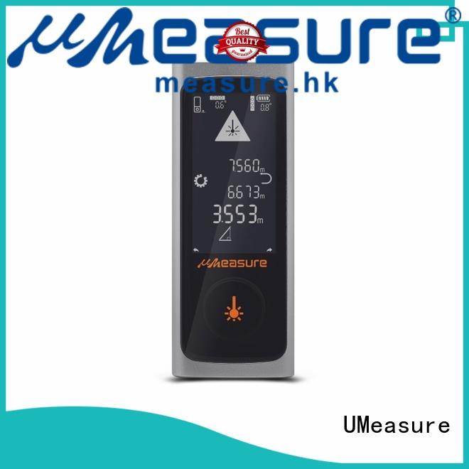 handheld digital laser distance measurer display for measuring UMeasure
