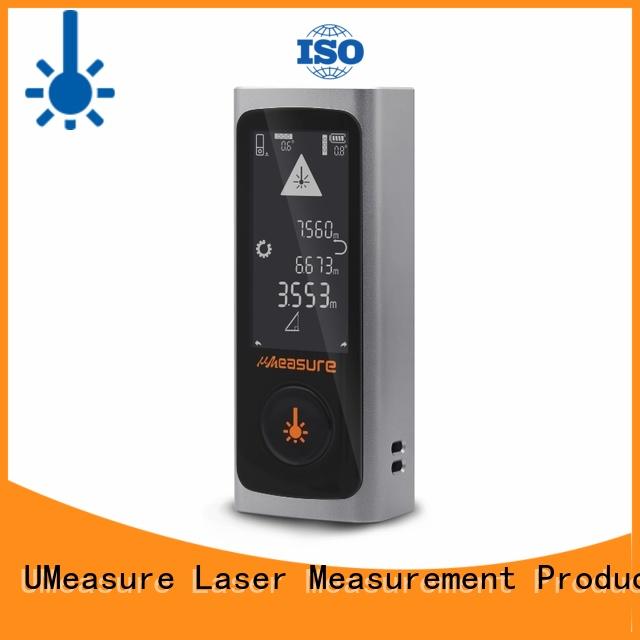 UMeasure multimode laser measure tape handhold for worker