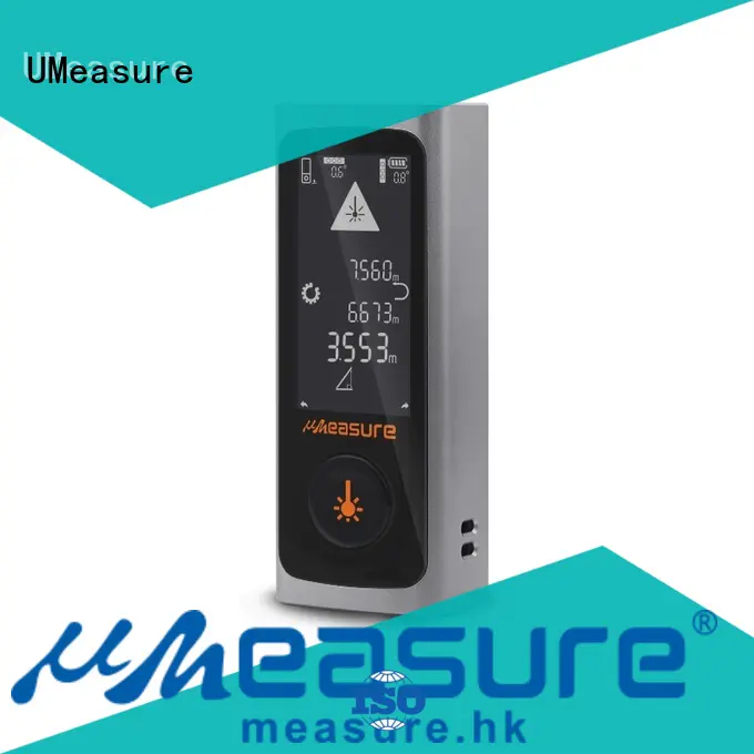 UMeasure electronic laser meter display for worker