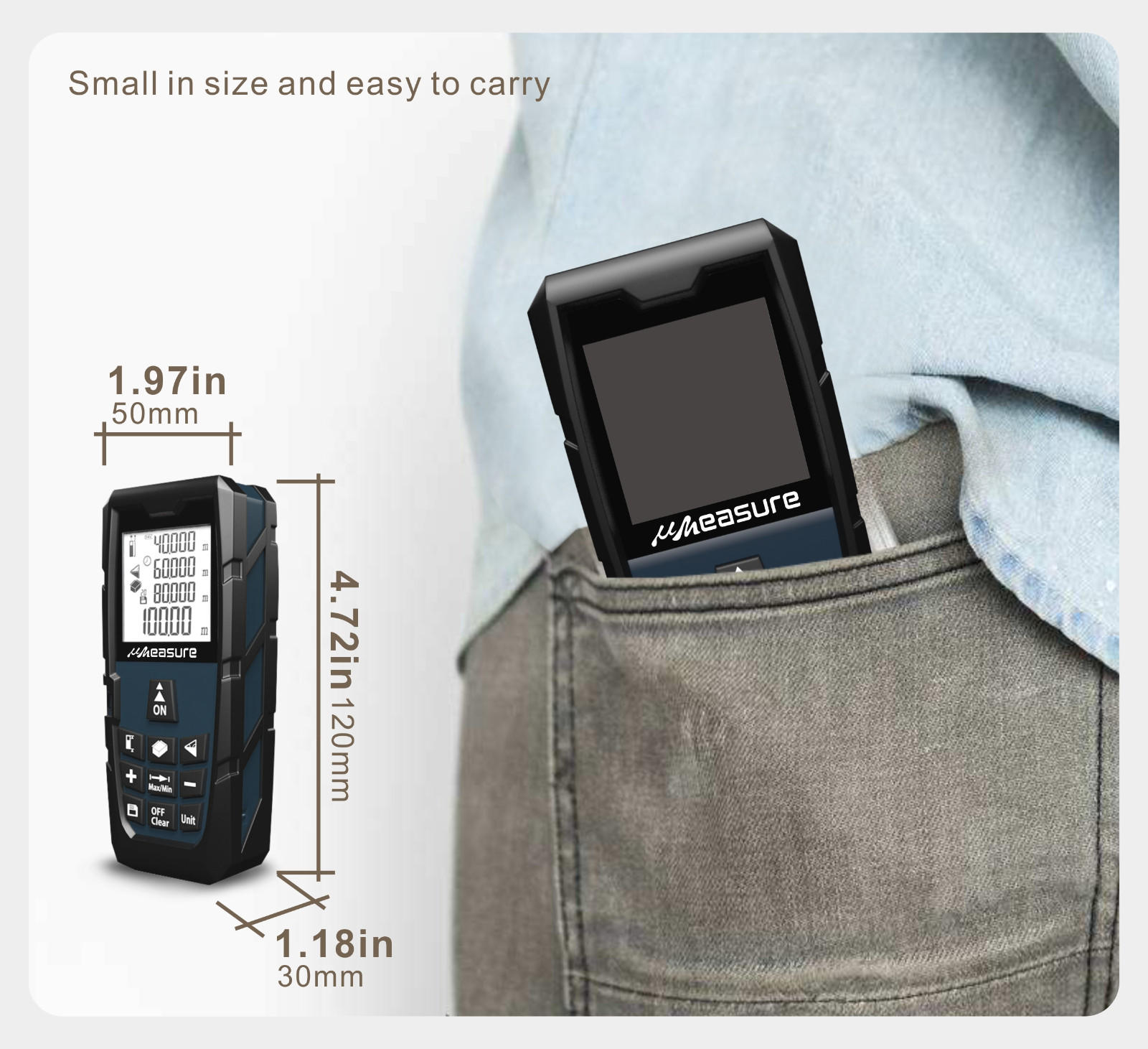 UMeasure durable laser measure reviews distance for worker