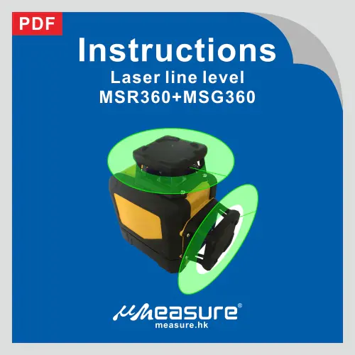 Laser line level MSR360,MSG360