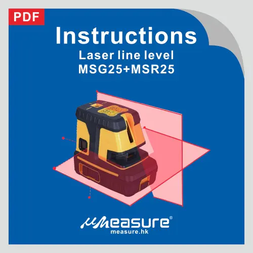 Laser line level MSG25+MSR25