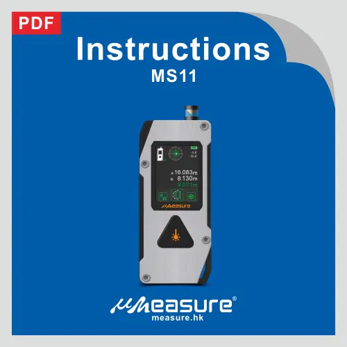 Laser distance meter MS11 specification+manual +packaging