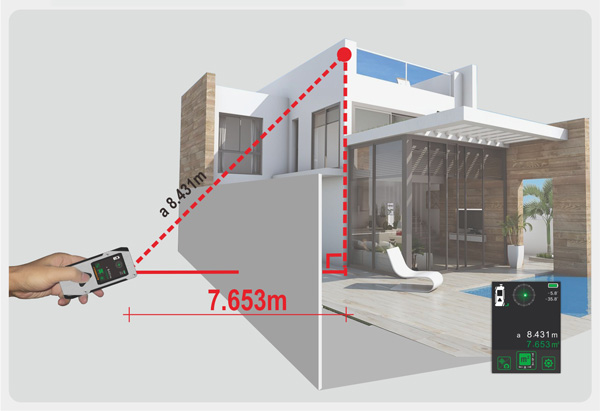 UMeasure large laser distance measuring device bluetooth for worker-19