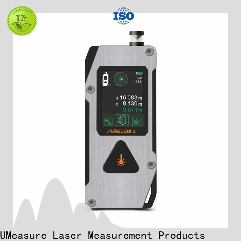 UMeasure eye-safe laser measure tape display for measuring