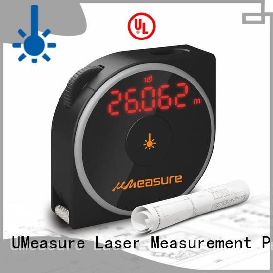 electronic distance measuring device cross backlit for worker