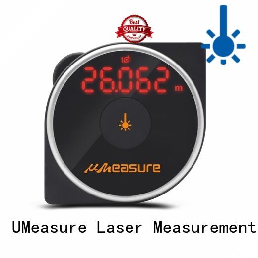 laser range meter tape button charge UMeasure Brand company